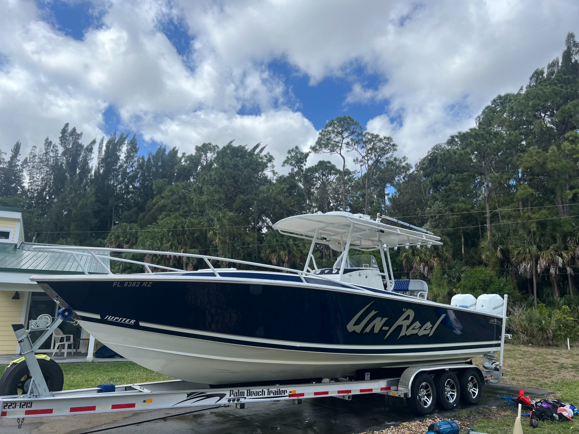 Twin Mercury 350 Outboards